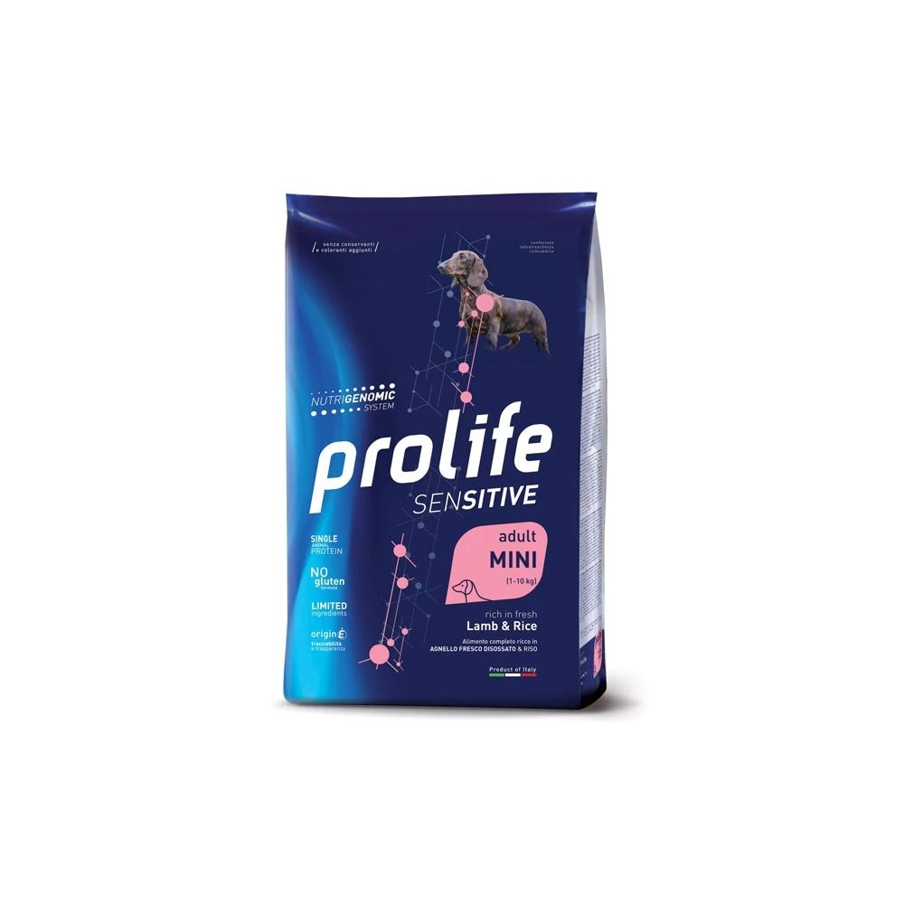 PROLIFE ADULT SENSITIVE MINI AGNELLO E RISO 7KG