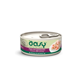 Oasy Wet Cat  POLLO CON GAMBERETTI Lattina 150 gr