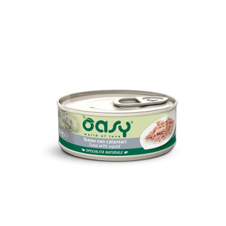 Oasy Wet Cat  TONNO CON CALAMARI Lattina 150 gr